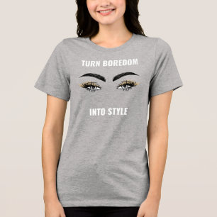 "Elevator your vibe: Turn Langeweile into Style" n Tri-Blend Shirt