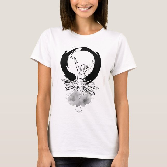 Élevé Ballerina Enso Minimalist Tee (Vorderseite)