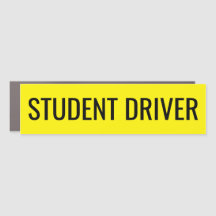 ÉLÈVE CONDUCTEUR. Simple. Aimant de voiture