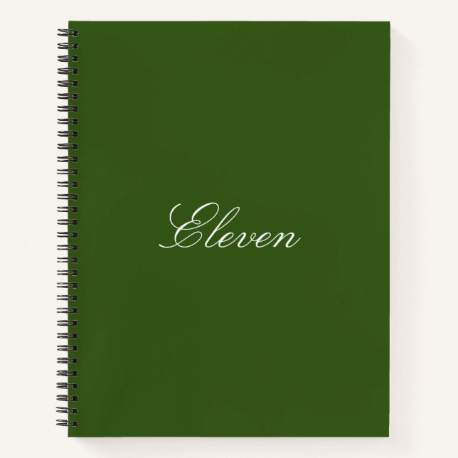 "Eleven" Notizbuch (Vorderseite)