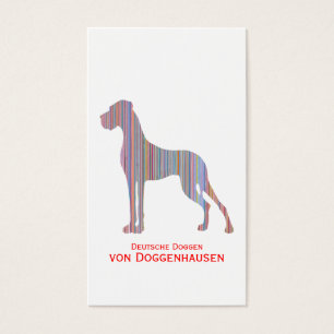 Éleveur de Dogues Allemands Lignes Pastel