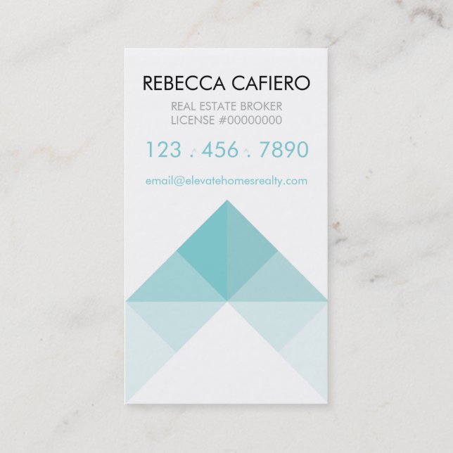 Élevez les cartes de visite personnalisables (Dos)