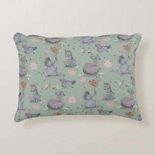 "Eleze Elephant & Polka Hen" Boganhues Dekokissen