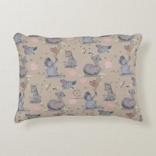 "Eleze Elephant & Polka Hen" Boganhues Dekokissen