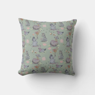 "Eleze Elephant & Polka Hen" Boganhues Kissen