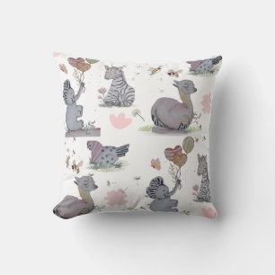 "Eleze Elephant & Polka Hen" Kissen