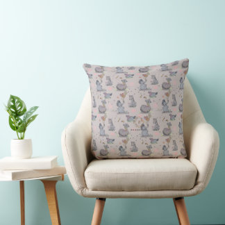"Eleze Elephant & Polka Hen" Kissen