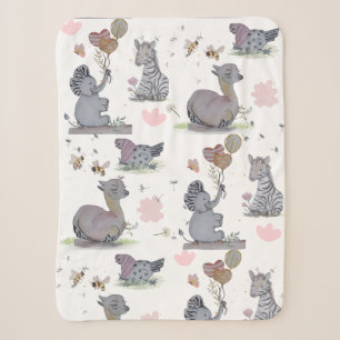 "Eleze Elephant & Polka Hen" Sherpadecke