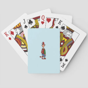 Elf Achtung, blauer Poker spielt Karten Spielkarten