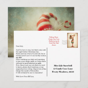 Elf-Ankunftsbrief   Nordpol-Willkommensnachricht Postkarte