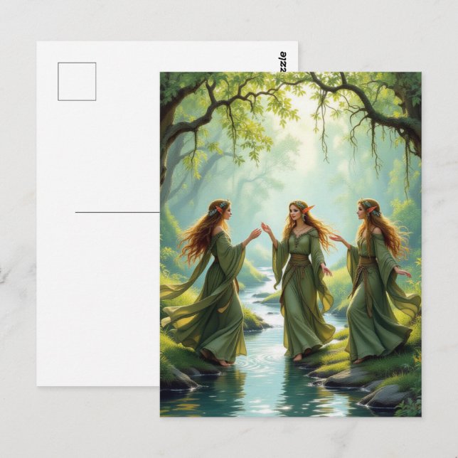 Elf Ansammlung Postkarte (Vorne/Hinten)