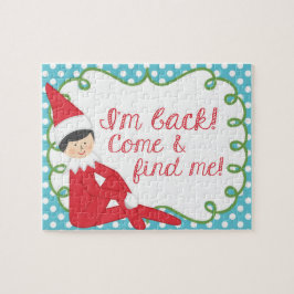 Elf auf dem Puzzlespiel