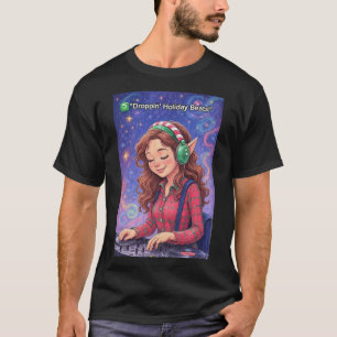 Elf auf den Decks – Feiertags-Beats, Herren T-Shirt