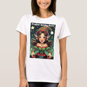 Elf auf den Decks – Holiday Beats droppen T-Shirt