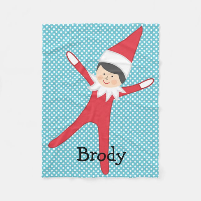 Elf auf der Decke personalisiert (Vorderseite)