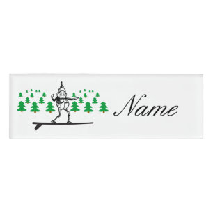 Elf auf der Surfboard Thunder_Cove Namenschild