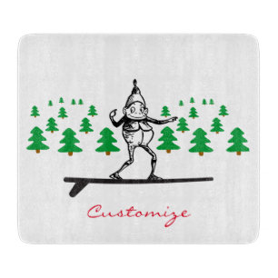 Elf auf einer Surfboard Thunder_Cove Schneidebrett