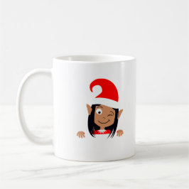 Elf auf einer Tasse: Der perfekte Weihnachtsbummel Kaffeetasse