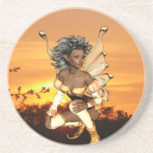 Elf aux dessous de verre de crépuscule