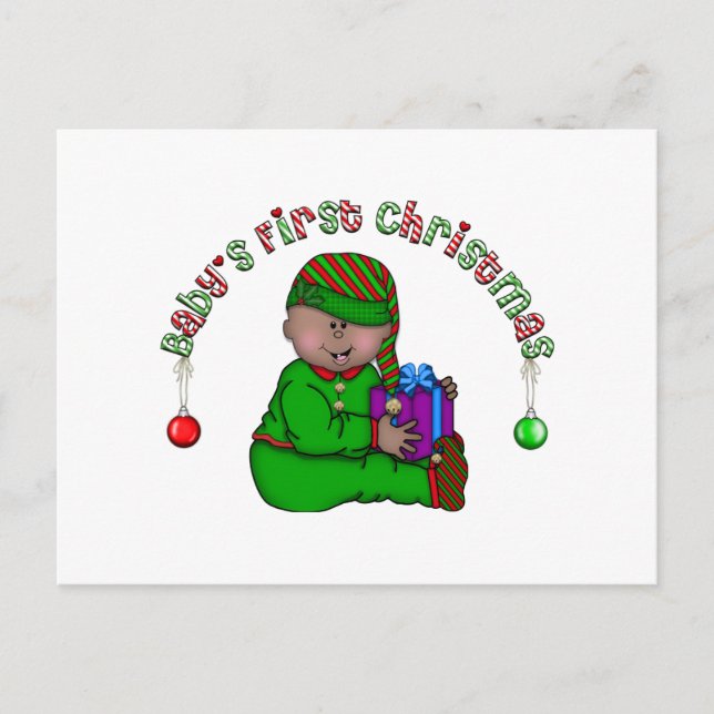Elf Baby African American 1. Weihnachten (Vorderseite)