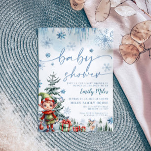 Elf Baby Shower Einladung