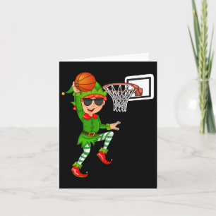 Elf Basketball Erntedank Weihnachten 2021 Karte