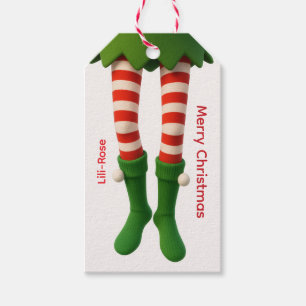 Elf-Bein-Weihnachts-Geschenkanhänger   Nordpol-Fei Geschenkanhänger