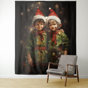 Elf Bestie Friends Wandteppich