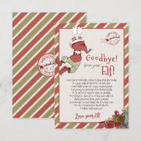 Elf Brief "Auf Wiedersehen von deinem Elf zu Weihn