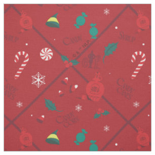 Elf Candy Schachbrett Pattern Stoff
