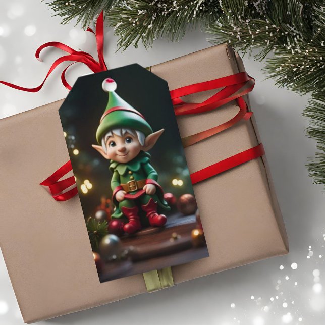 Elf Christmas Holiday Geschenk Tag Geschenkanhänger (Von Creator hochgeladen)