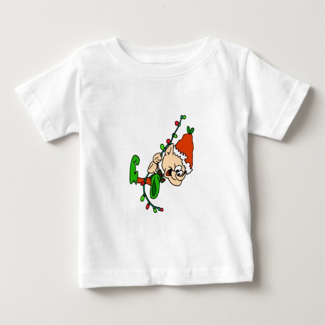 Elf Christmas Kleinkind Long SLeave Shirt (Vorderseite)