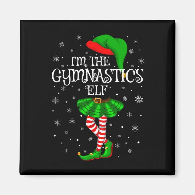 Elf Christmas Matching Family Girls Elf Magnet (Vorne)