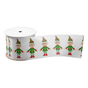 Elf Christmas Satinband