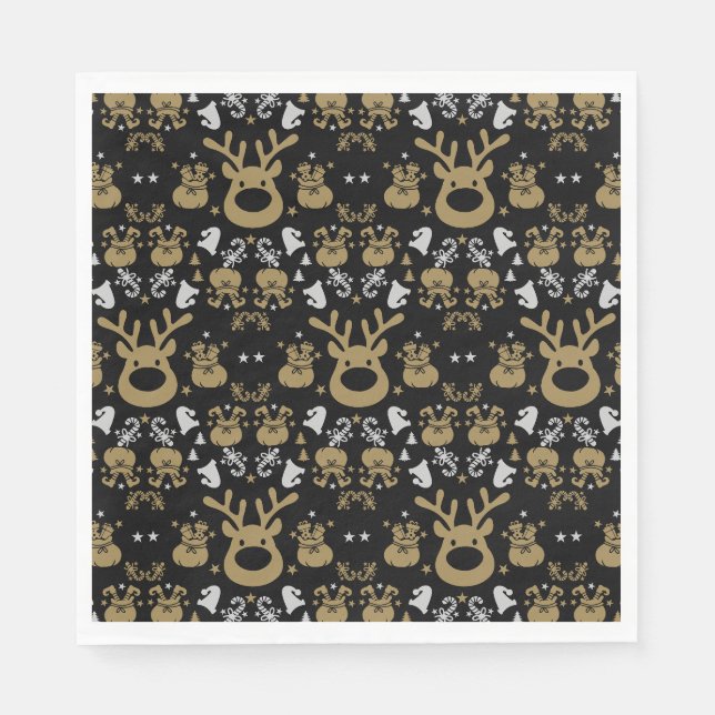 Elf Christmas Wrapping Serviette (Vorderseite)