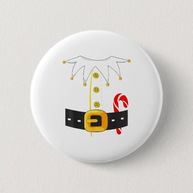 Elf Costume Christmas Holiday Men Women Kids  Button (Vorderseite)
