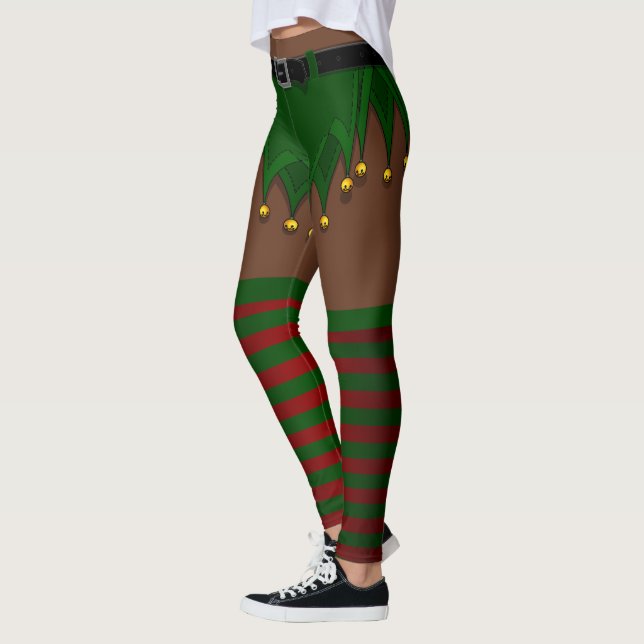 Elf Costume Leggings Afrikanischer Weihnachtself P (Links)