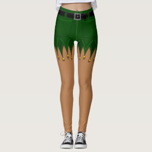 Elf Costume Leggings Noël Elf Pantalons