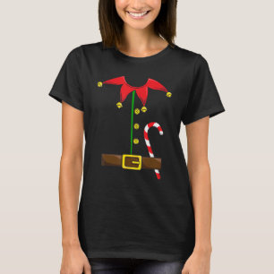 Elf Costume Weihnachtsuniform für Elfen Niedlich B T-Shirt