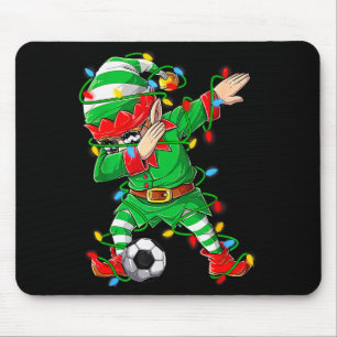 Elf Dabbing Fußballspieler Weihnachten Dab Xmas Mousepad