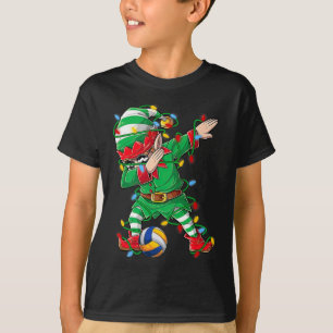 Elf Dabbing Volleyball Spieler Weihnachts-Dab Xma T-Shirt