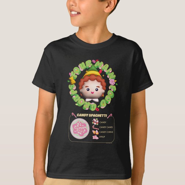Elf der Film | Vier Hauptnahrungsgruppen T-Shirt (Vorderseite)