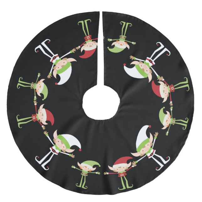 Elf Design - Weihnachtsbaumrock Polyester Weihnachtsbaumdecke (Vorderseite)