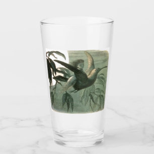 Elf Fairies Elves Moon Night Scene Bird Flying Glas