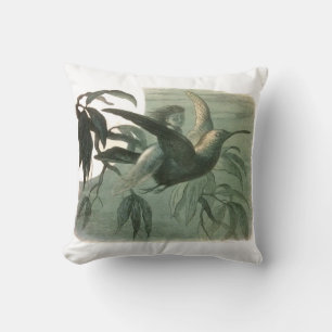 Elf Fairies Elves Moon Night Scene Bird Flying Kissen