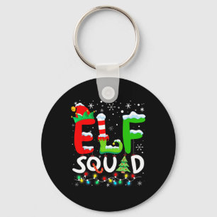 Elf Familie Weihnachten Matching Pajamas Funny Xma Schlüsselanhänger