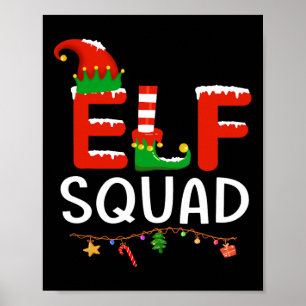 Elf Familie Weihnachten Matching Pajamas Männer Fr Poster