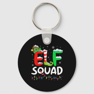 Elf Familie Weihnachten Matching Pajamas Xmas Elf Schlüsselanhänger