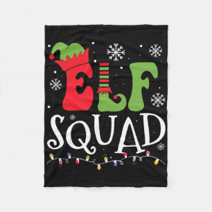 Elf Familie Weihnachten passende Pyjamas lustige X Fleecedecke