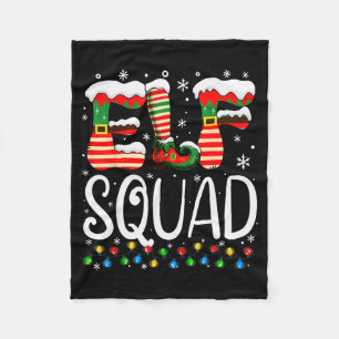 Elf-Familie Weihnachten passende Pyjamas Xmas Elf  Fleecedecke
